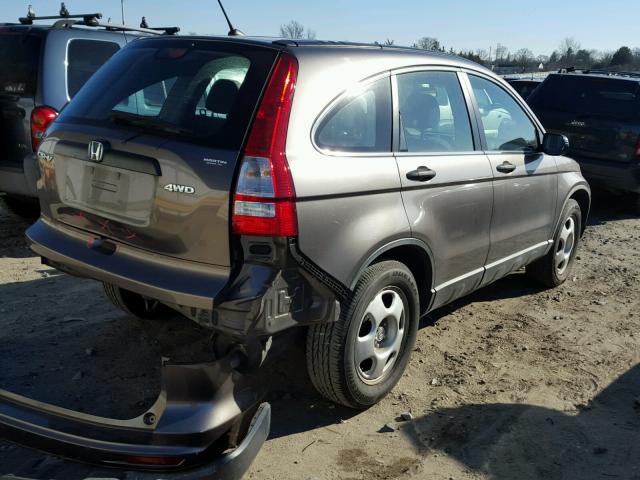 5J6RE4H35AL000956 - 2010 HONDA CR-V LX GRAY photo 4