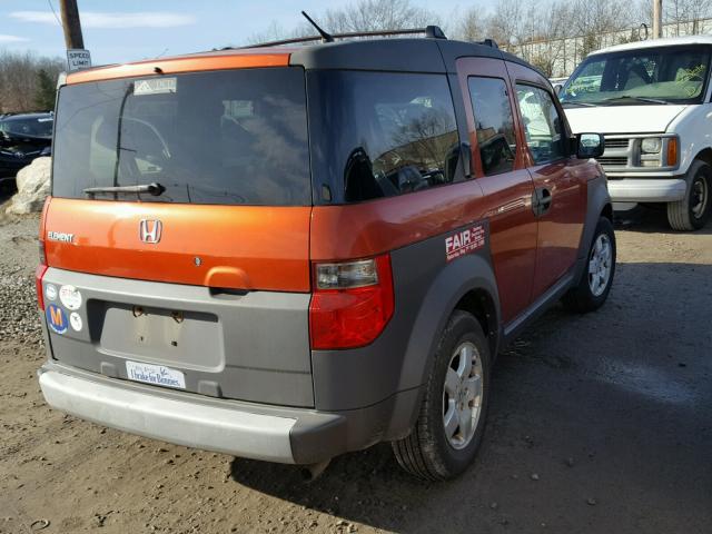 5J6YH28594L009396 - 2004 HONDA ELEMENT EX ORANGE photo 4