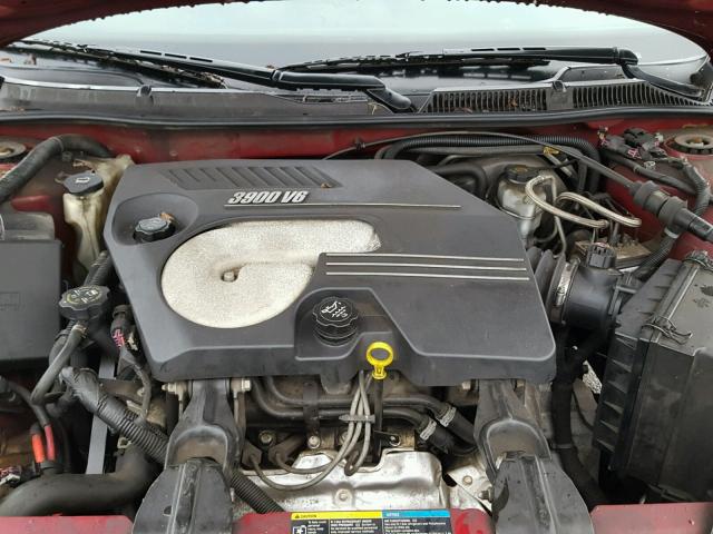 2G1WC581569242673 - 2006 CHEVROLET IMPALA LT BURGUNDY photo 7