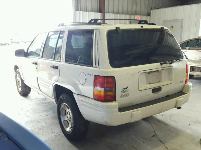 1J4GZ48Y4WC315780 - 1998 JEEP GRAND CHER WHITE photo 3