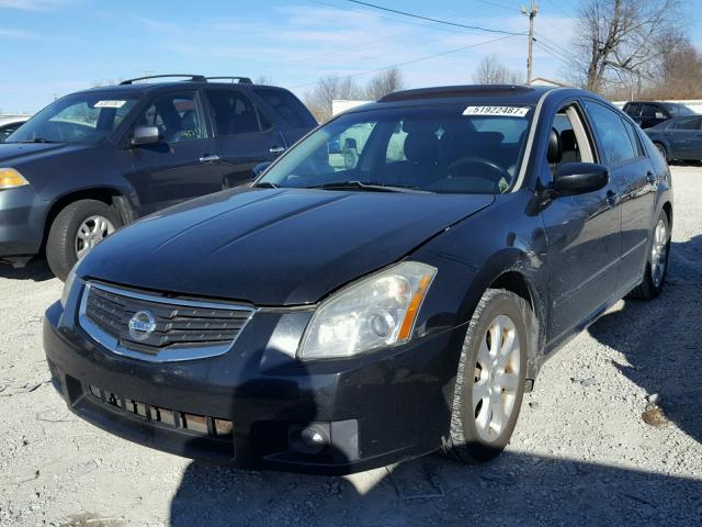 1N4BA41E88C832547 - 2008 NISSAN MAXIMA SE BLACK photo 2