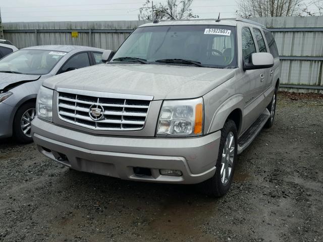 3GYFK66N44G337549 - 2004 CADILLAC ESCALADE E BEIGE photo 2