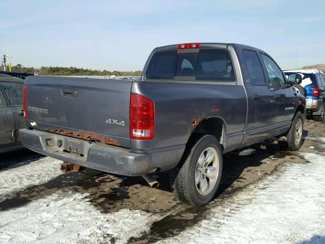 1D3HU18Z32J151189 - 2002 DODGE RAM 1500 GRAY photo 4