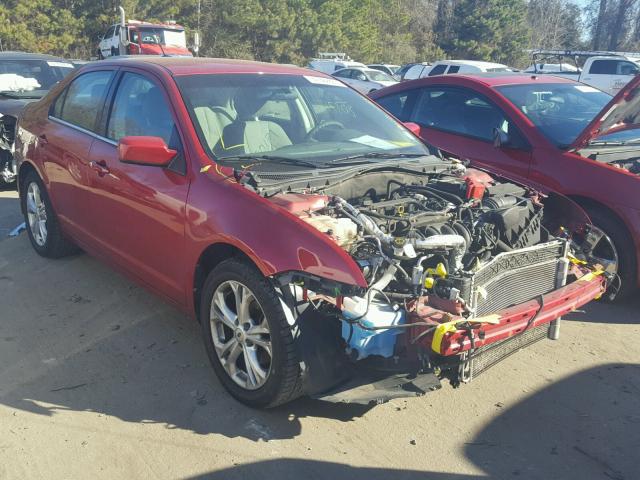 3FAHP0HA9CR406977 - 2012 FORD FUSION SE RED photo 1