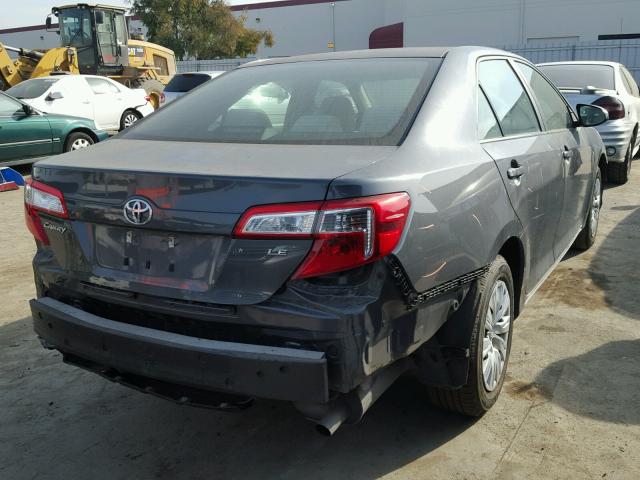 4T1BF1FK7CU508707 - 2012 TOYOTA CAMRY BASE GRAY photo 4