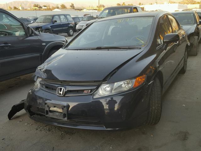 2HGFA55588H704111 - 2008 HONDA CIVIC SI BLACK photo 2