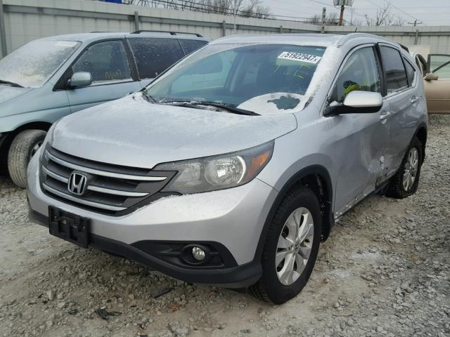 2HKRM4H76EH649526 - 2014 HONDA CR-V EXL SILVER photo 2