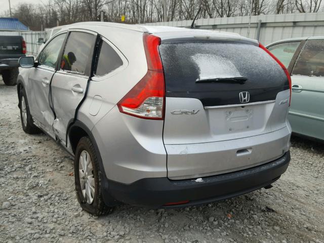 2HKRM4H76EH649526 - 2014 HONDA CR-V EXL SILVER photo 3