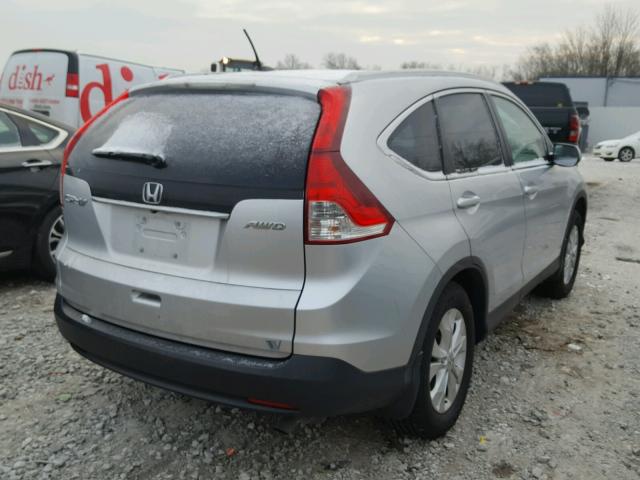 2HKRM4H76EH649526 - 2014 HONDA CR-V EXL SILVER photo 4