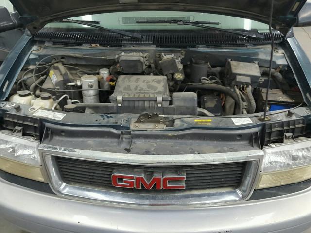 1GKEL19WXVB520121 - 1997 GMC SAFARI XT GREEN photo 7