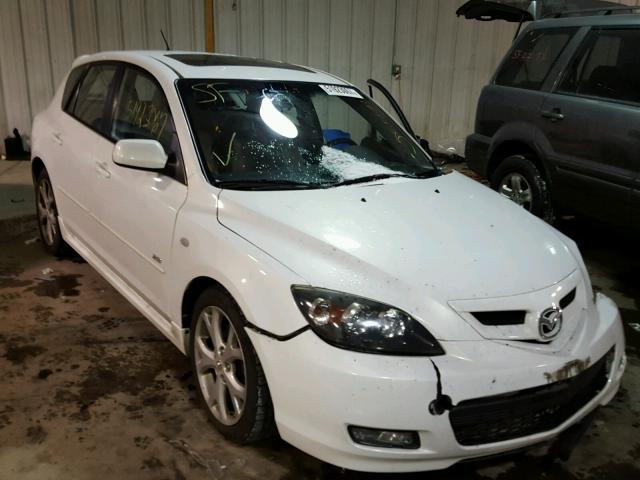 JM1BK343981173563 - 2008 MAZDA 3 HATCHBAC WHITE photo 1