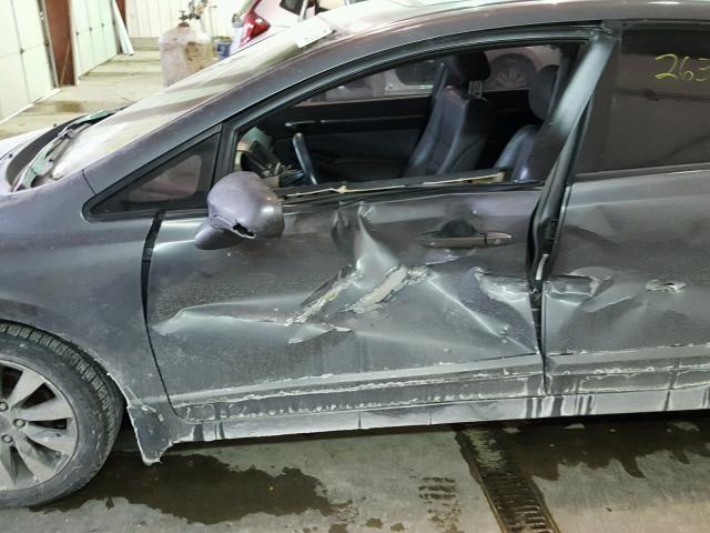 1HGFA16949L011566 - 2009 HONDA CIVIC EXL Szary zdjęcie 9
