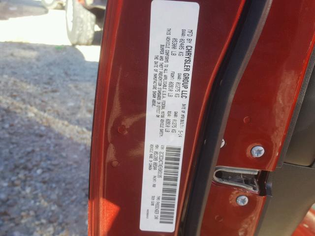 2C3CDXCTXEH303195 - 2014 DODGE CHARGER R/ RED photo 10