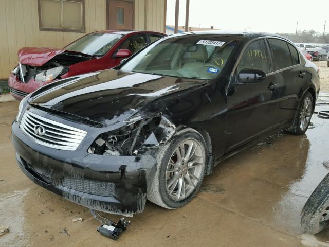 JNKBV61E37M726976 - 2007 INFINITI G35 BLACK photo 2