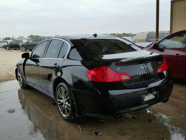 JNKBV61E37M726976 - 2007 INFINITI G35 BLACK photo 3