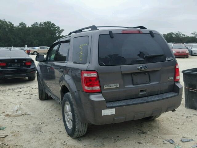 1FMCU0DG9CKB49293 - 2012 FORD ESCAPE XLT GRAY photo 3