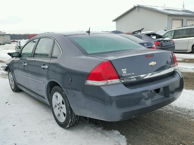 2G1WA5EK7B1199403 - 2011 CHEVROLET IMPALA LS GRAY photo 3