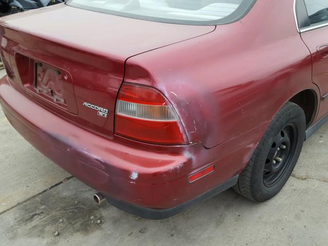 JHMCD5541RC037868 - 1994 HONDA ACCORD LX MAROON photo 9