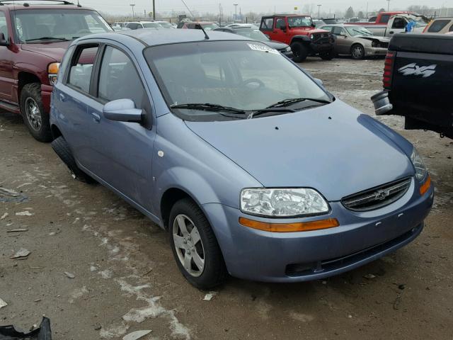 KL1TD66628B037638 - 2008 CHEVROLET AVEO BASE BLUE photo 1