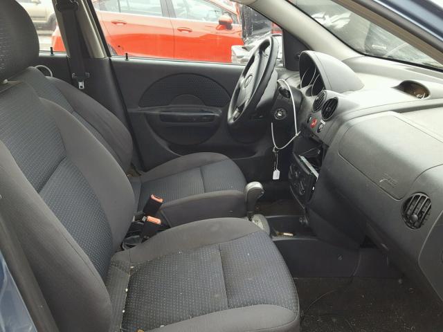 KL1TD66628B037638 - 2008 CHEVROLET AVEO BASE Mavi fotoğraf 5