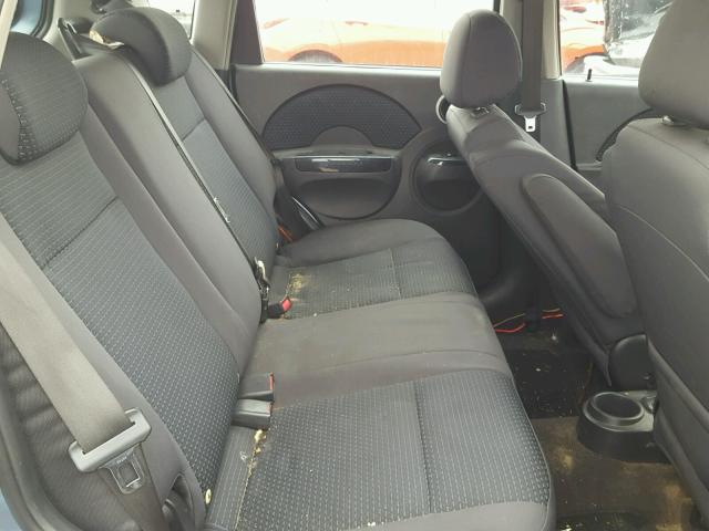 KL1TD66628B037638 - 2008 CHEVROLET AVEO BASE Mavi fotoğraf 6