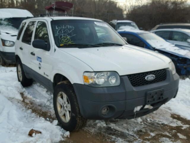 1FMYU96H16KD48701 - 2006 FORD ESCAPE HEV WHITE photo 1