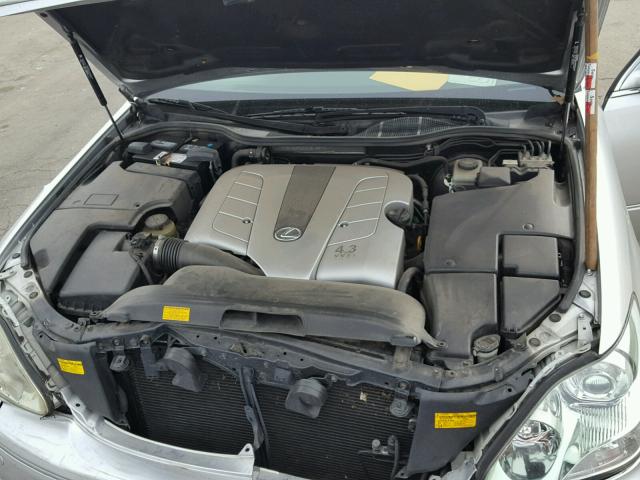 JTHBN36F040151397 - 2004 LEXUS LS 430 SILVER photo 7