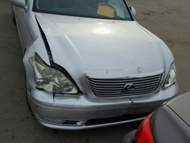 JTHBN36F040151397 - 2004 LEXUS LS 430 SILVER photo 9