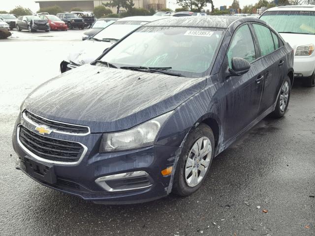 1G1PA5SG3F7150499 - 2015 CHEVROLET CRUZE LS BLUE photo 2