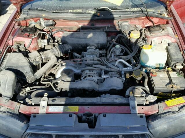 4S3BG6857V7642012 - 1997 SUBARU LEGACY OUT RED photo 7