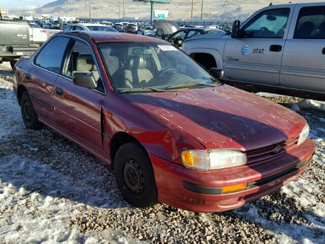 JF1GC2448PK519154 - 1993 SUBARU IMPREZA L MAROON photo 1