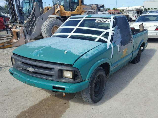 1GCCS14X4T8182067 - 1996 CHEVROLET S TRUCK S1 GREEN photo 2