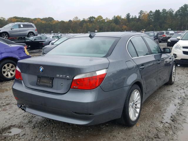 WBANF73537CU26808 - 2007 BMW 530 XI GRAY photo 4