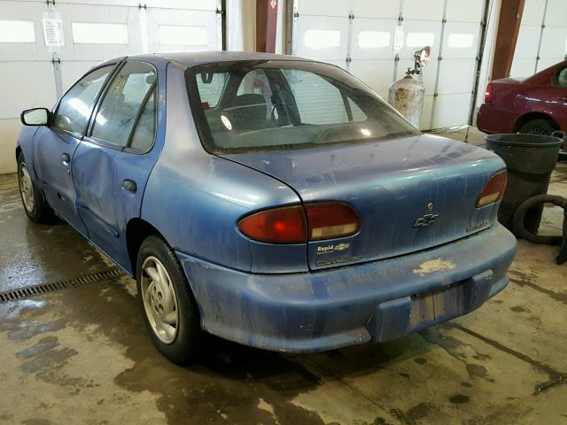 1G1JF5249S7178170 - 1995 CHEVROLET CAVALIER L BLUE photo 3