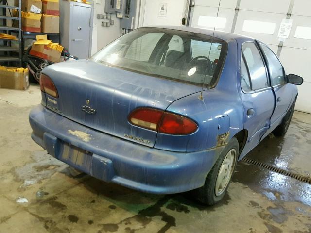 1G1JF5249S7178170 - 1995 CHEVROLET CAVALIER L BLUE photo 4