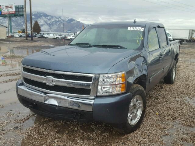 3GCEK13J08G212611 - 2008 CHEVROLET SILVERADO BLUE photo 2