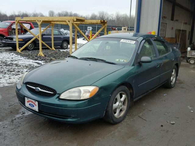 1FAFP552XYA223283 - 2000 FORD TAURUS SES GREEN photo 2