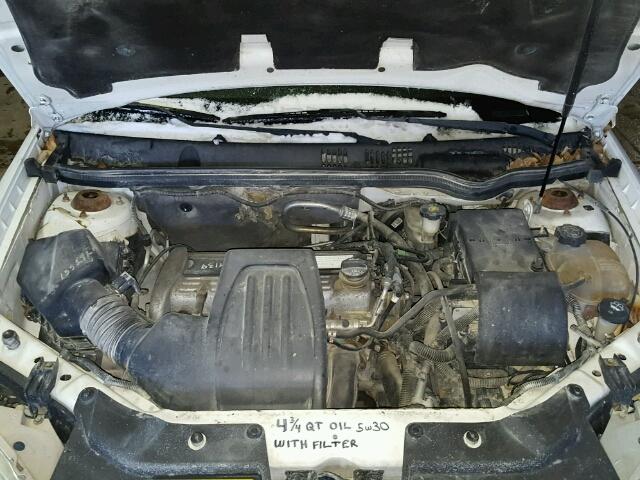 1G1AL12F757654133 - 2005 CHEVROLET COBALT LS WHITE photo 7