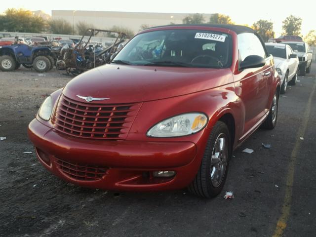 3C3EY55E05T286608 - 2005 CHRYSLER PT CRUISER RED photo 2