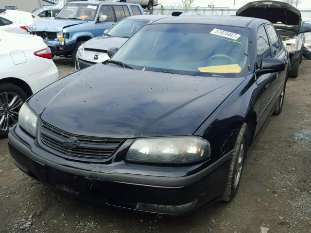 2G1WH55K629348476 - 2002 CHEVROLET IMPALA LS BLACK photo 2