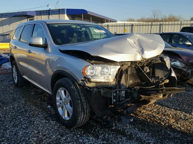 1C4RDHAG0DC643605 - 2013 DODGE DURANGO SX SILVER photo 1