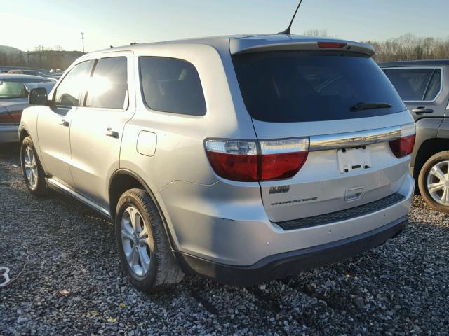 1C4RDHAG0DC643605 - 2013 DODGE DURANGO SX SILVER photo 3