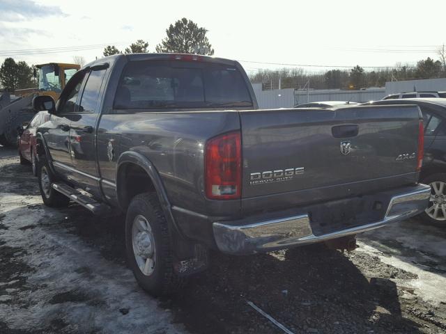 3D7KU28D53G769101 - 2003 DODGE RAM 2500 S GRAY photo 3