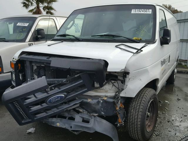 1FTNE14W88DA57014 - 2008 FORD ECONOLINE WHITE photo 2