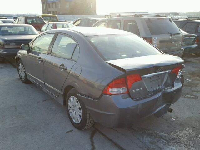 19XFA1E33AE028674 - 2010 HONDA CIVIC VP GRAY photo 3