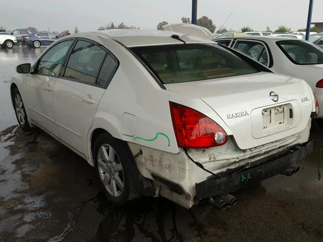 1N4BA41E75C833491 - 2005 NISSAN MAXIMA SE WHITE photo 3