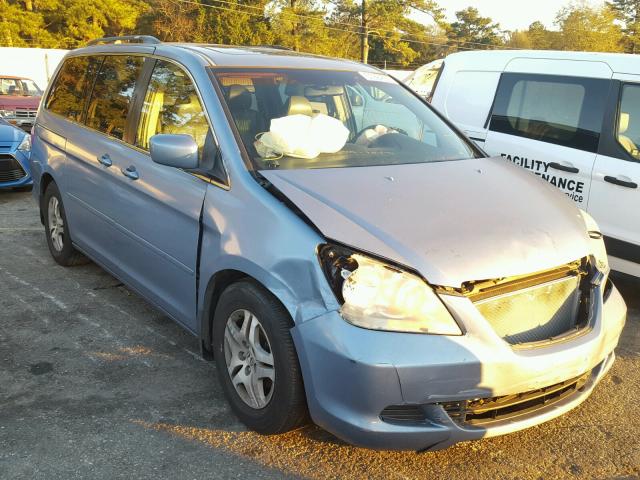 5FNRL38766B075149 - 2006 HONDA ODYSSEY EX BLUE photo 1