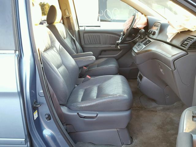 5FNRL38766B075149 - 2006 HONDA ODYSSEY EX BLUE photo 5