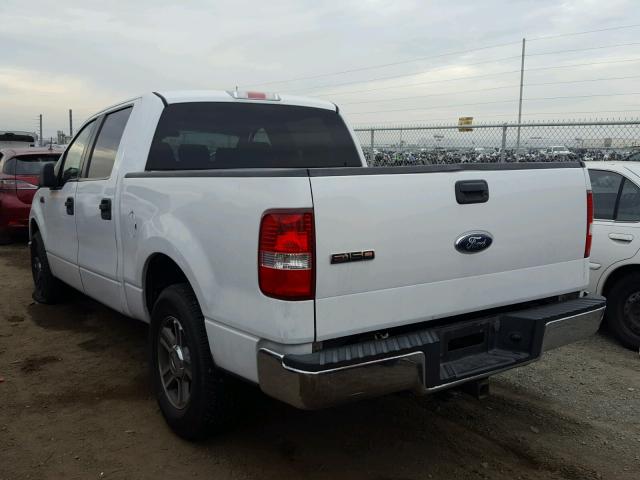 1FTPW12528FA84309 - 2008 FORD F150 SUPER WHITE photo 3