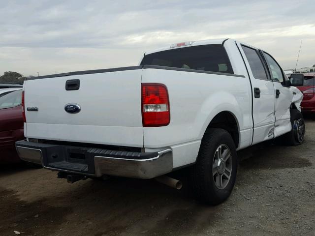 1FTPW12528FA84309 - 2008 FORD F150 SUPER WHITE photo 4